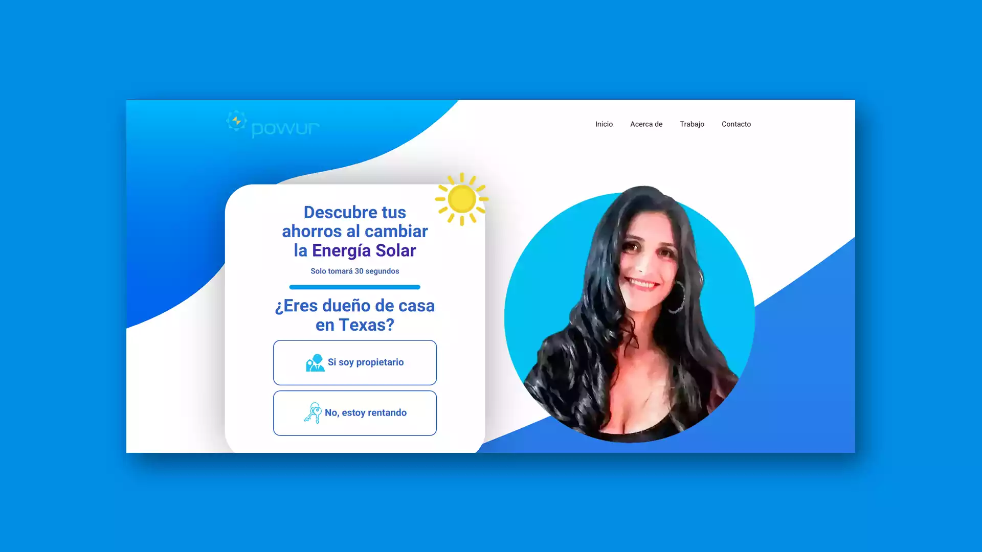 Landing Page Powur