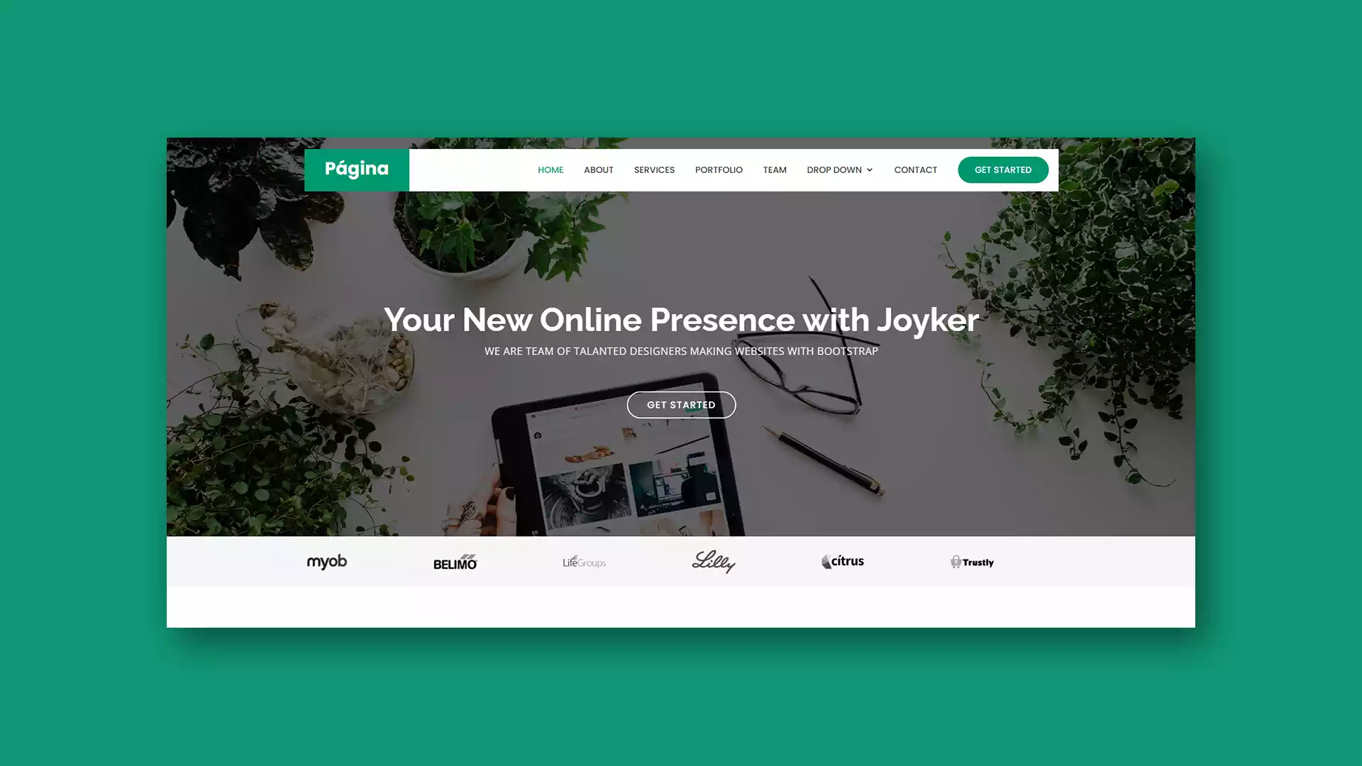 Landing Page Vintage